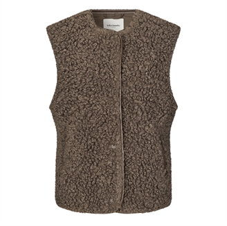 Lollys Laundry VadaLL Vest SL Dark Mokka